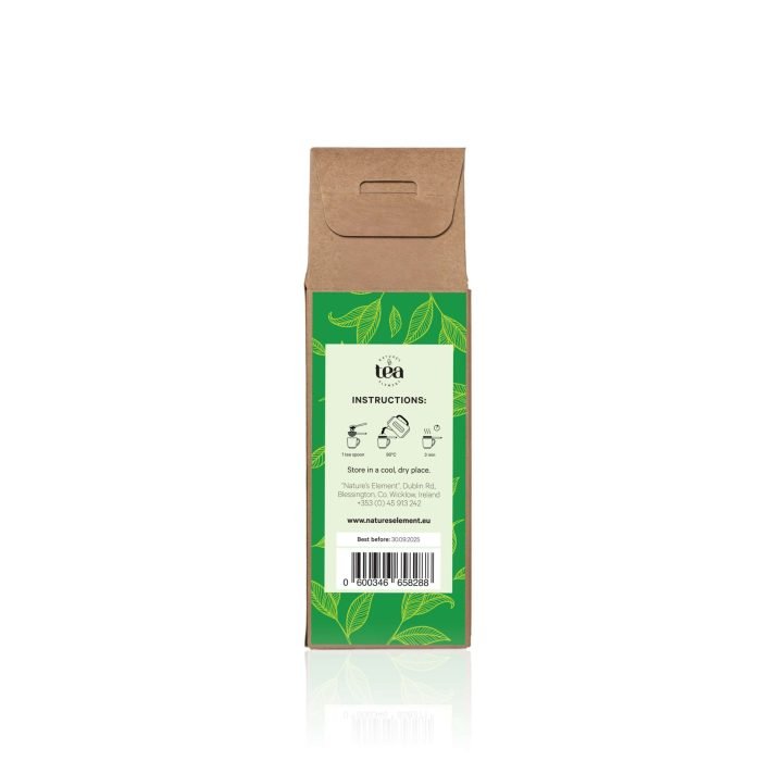 Green Tea with Jasmine – Fragrant, Refreshing & Antioxidant-Rich A pouch of Green Tea with Jasmine, featuring premium loose-leaf green tea blended with jasmine blossoms and natural jasmine oil—perfect for a fragrant, refreshing, and antioxidant-rich infusion.
