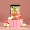 A gourmet treat of freeze-dried strawberries coated in premium white chocolate, offering a perfect balance of sweetness, crunch, and creaminess—ideal for snacking, gifting, and special occasions.