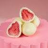 A gourmet treat of freeze-dried strawberries coated in premium white chocolate, offering a perfect balance of sweetness, crunch, and creaminess—ideal for snacking, gifting, and special occasions.