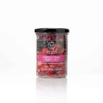 Cart 4 Glass jar filled with premium freeze-dried mixed berries, including wild blueberries, strawberries, and raspberries, showcasing their vibrant colours and crispy texture—ideal for healthy snacking and culinary use.