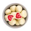 Freeze-Dried Strawberries in White Chocolate – A Luxurious Sweet Treat A gourmet treat of freeze-dried strawberries coated in premium white chocolate, offering a perfect balance of sweetness, crunch, and creaminess—ideal for snacking, gifting, and special occasions.