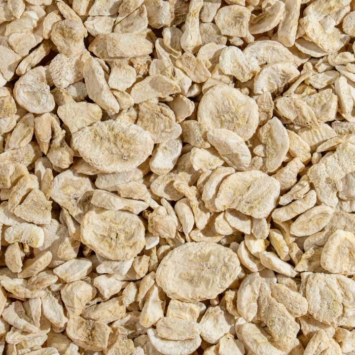 Freeze-Dried Banana Slices | Natures Element (Close View) Freeze-dried banana slices on display – Natures Element