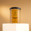 Nature’s Element 500g pure raw honey in glass jar on beige background – unheated, unblended, unfiltered natural EU honey